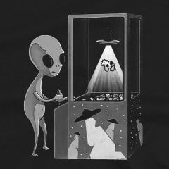 Mucche Spaziali Alien Ufo T-Shirt 🛸